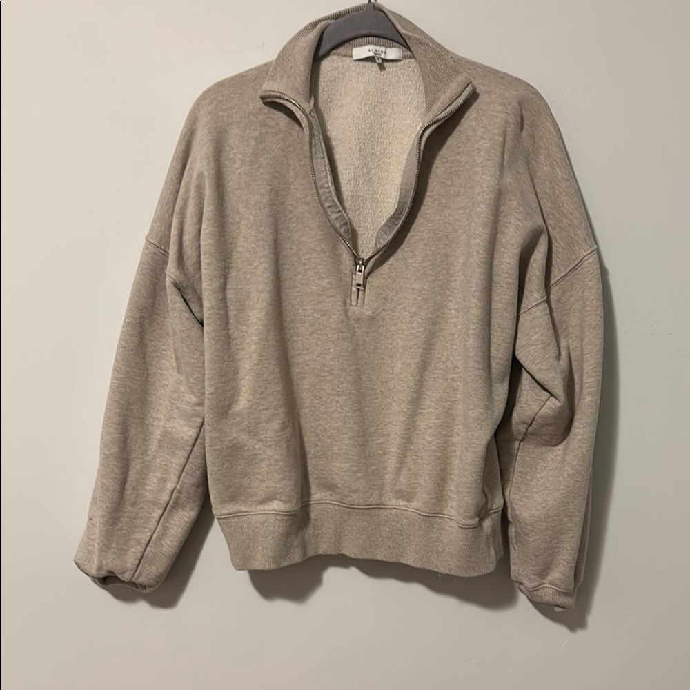 Almina Concept Beige half-Zip Sweater